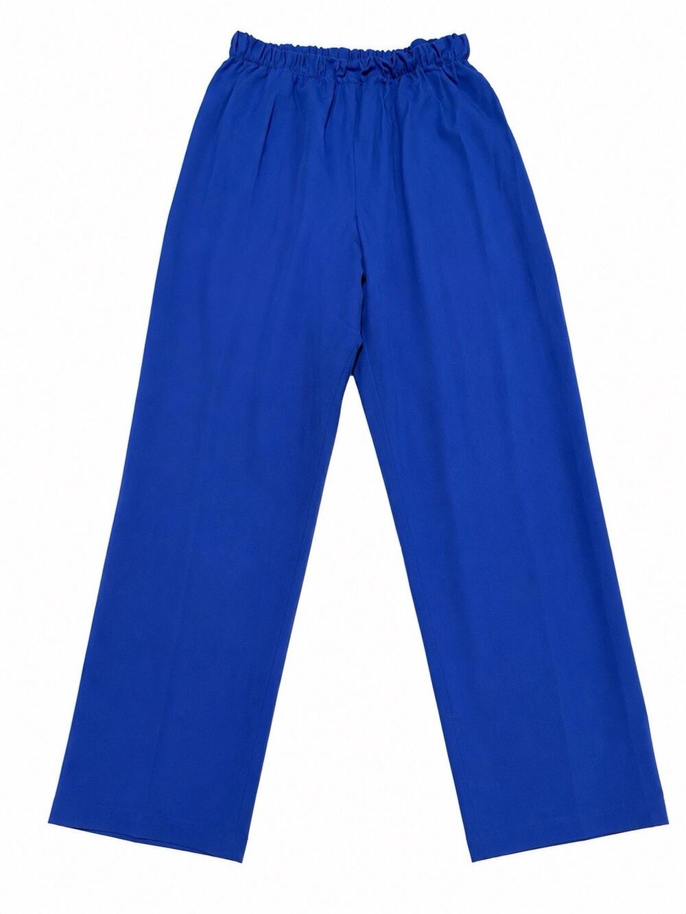Women’s Royal Blue Pull On Elastic Waist Straight Leg Pants Size L